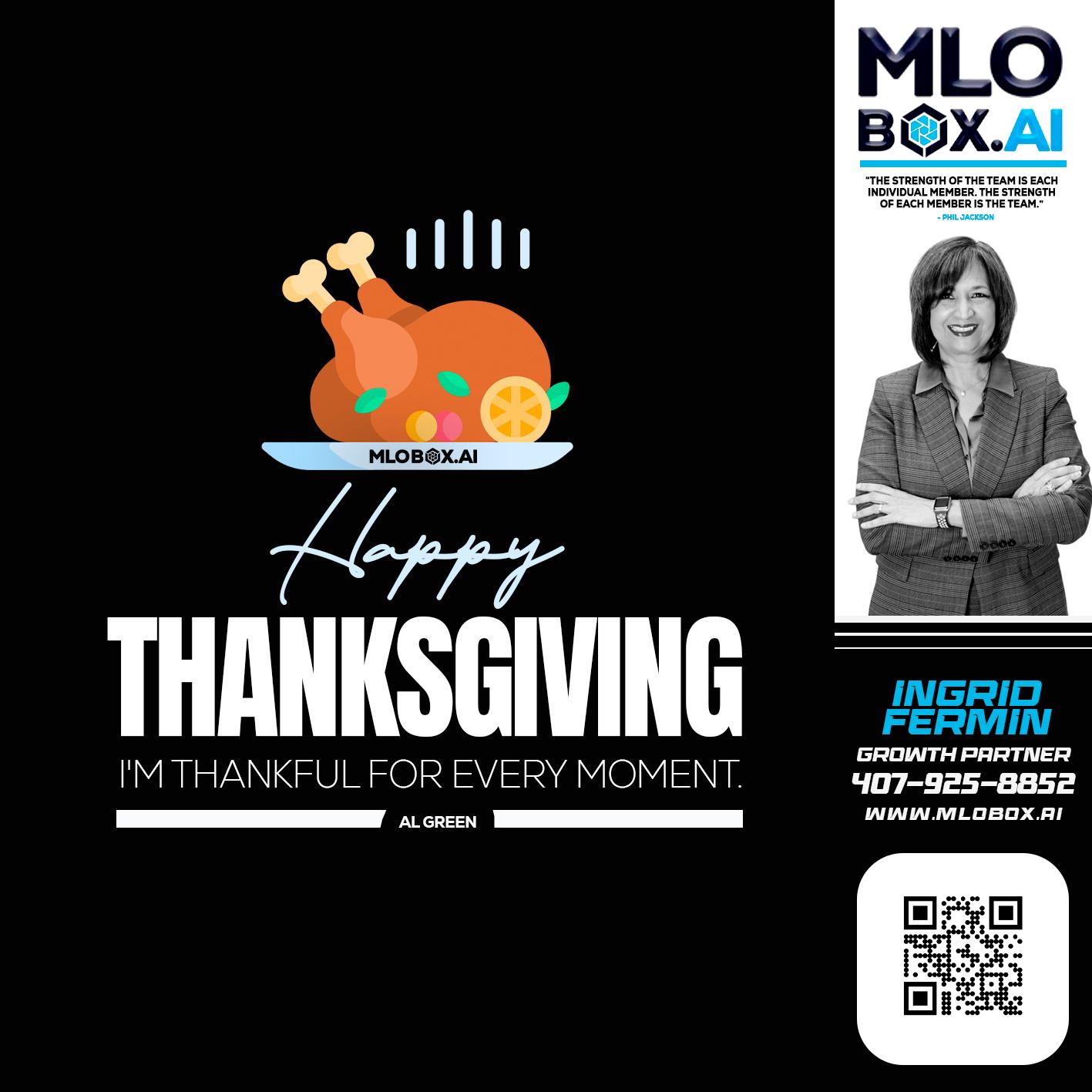 HAPPY THANKSGIVING - Ingrid Fermin -Loan Originator