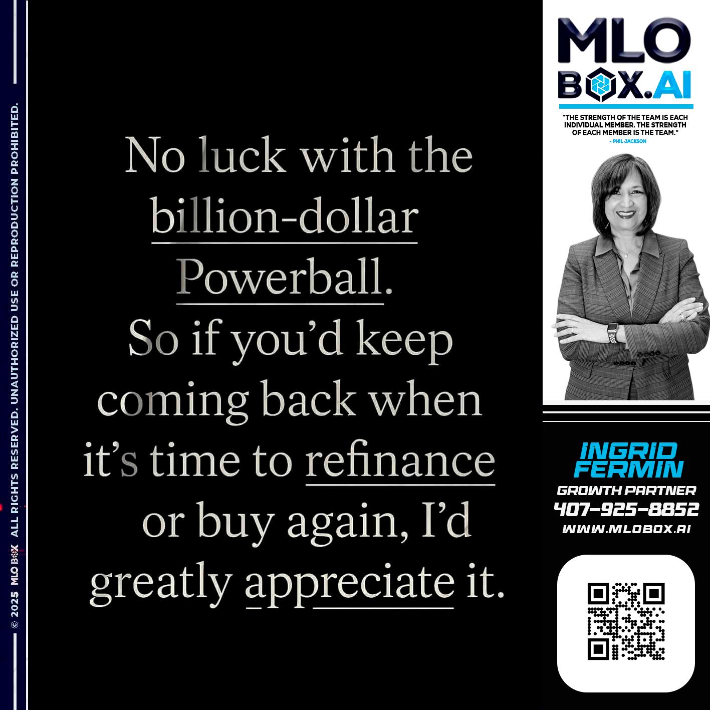 NO LUCK - Ingrid Fermin -Loan Originator
