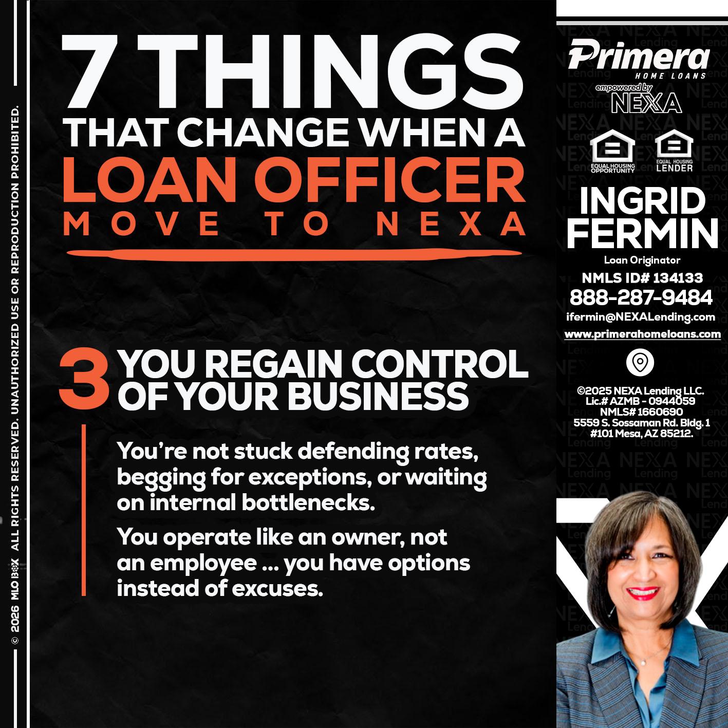 7 things (3) - Ingrid Fermin -Loan Originator