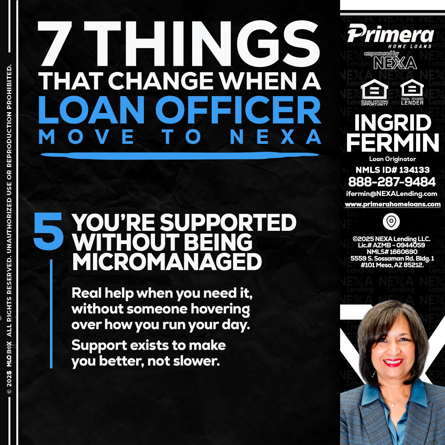 7 THINGS (5) - Ingrid Fermin -Loan Originator