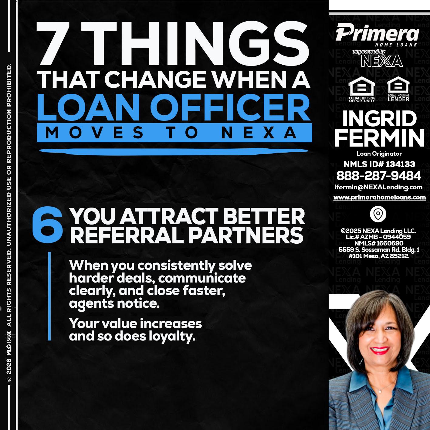 7 THINGS (6) - Ingrid Fermin -Loan Originator