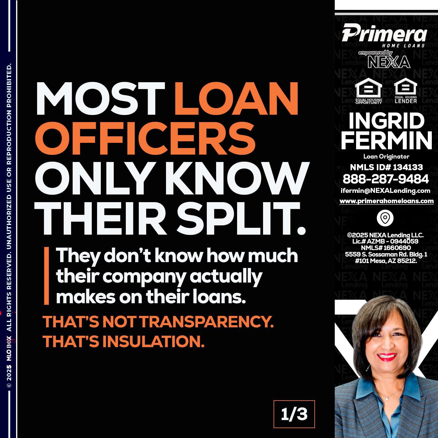 1 OF 3 - Ingrid Fermin -Loan Originator