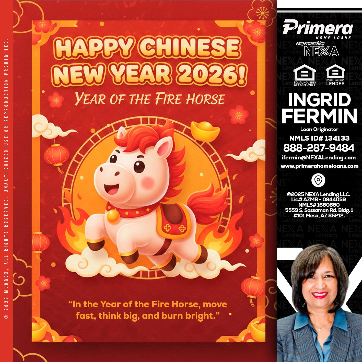 happy Chinese new year - Ingrid Fermin -Loan Originator