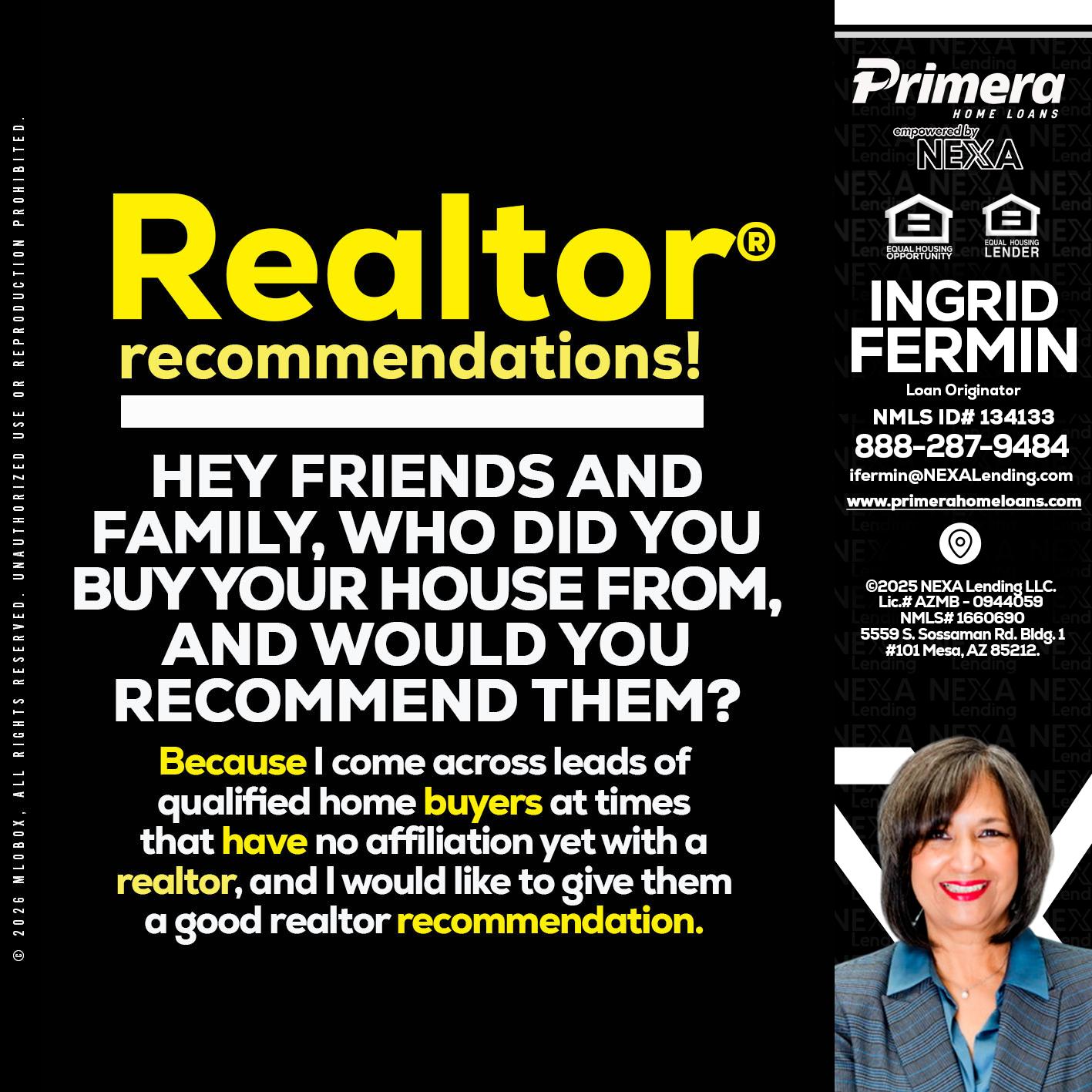 REALTOR - Ingrid Fermin -Loan Originator