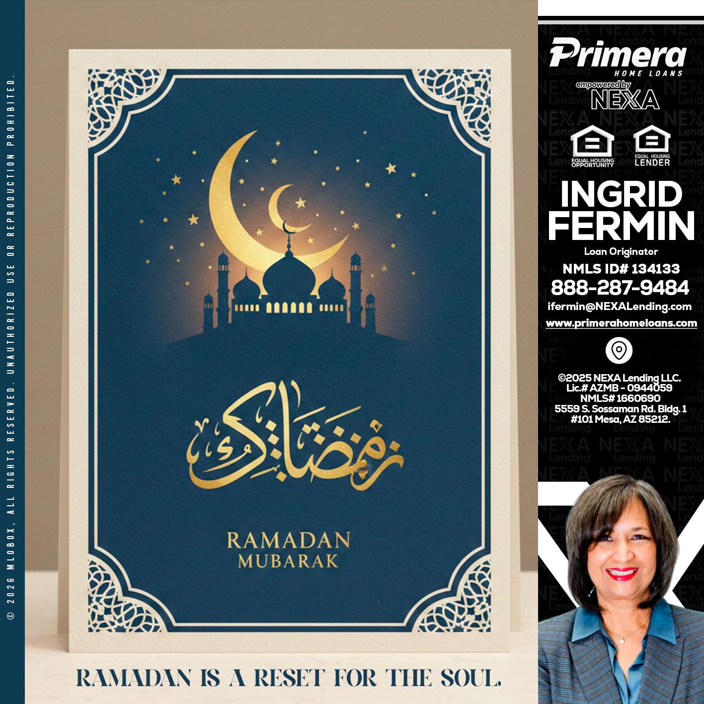 HAPPY RAMADAN - Ingrid Fermin -Loan Originator