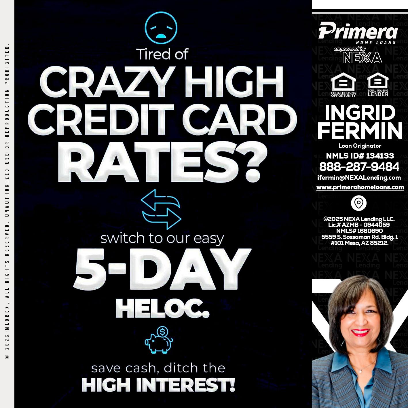 CRAZY HIGH - Ingrid Fermin -Loan Originator