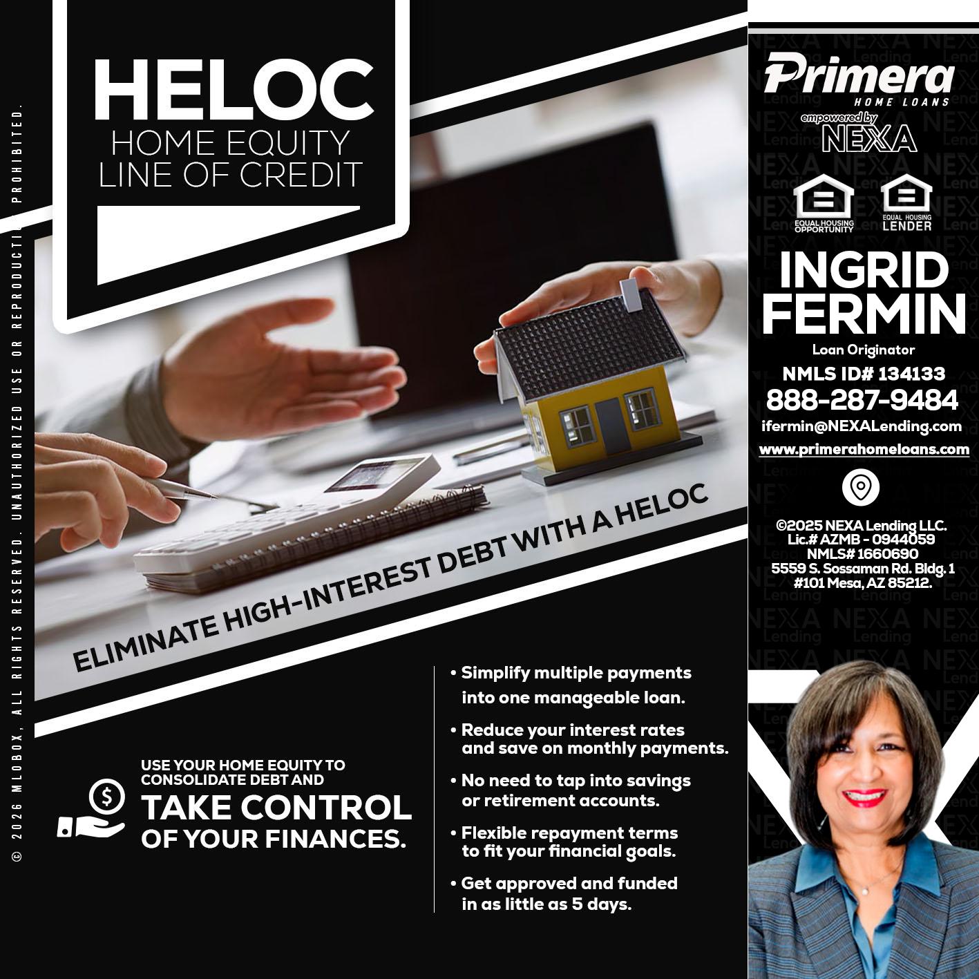 HELOC - Ingrid Fermin -Loan Originator