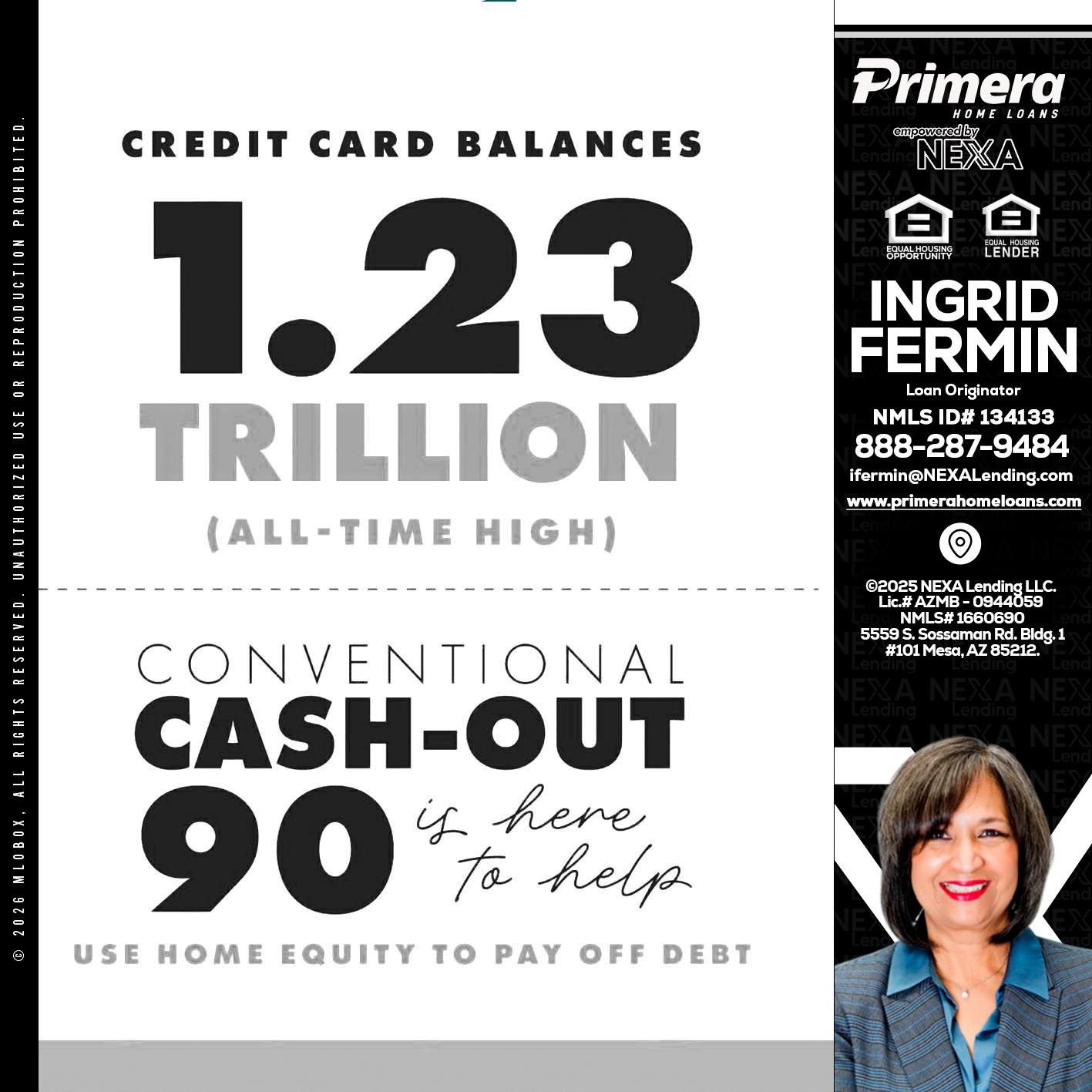 CREDIT CARD BALANCE - Ingrid Fermin -Loan Originator