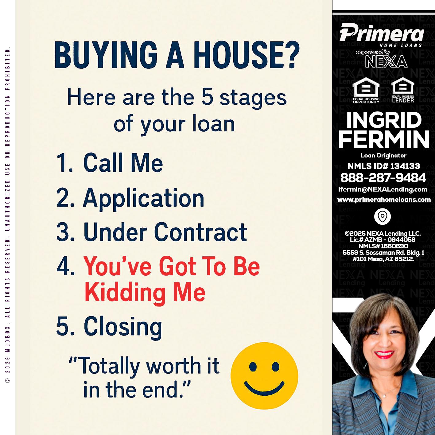 BUYING A HOUSE - Ingrid Fermin -Loan Originator