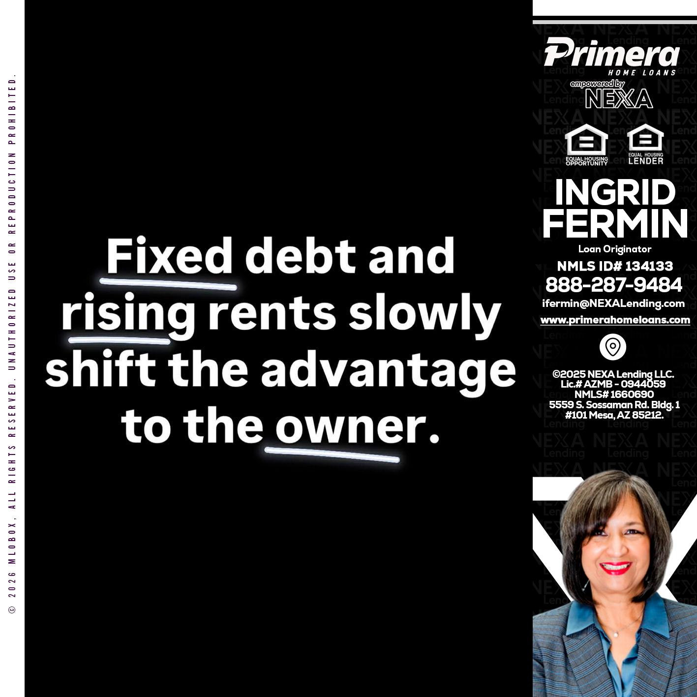 FIXED DEBT - Ingrid Fermin -Loan Originator