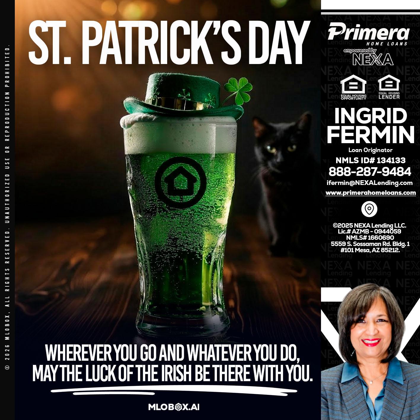 st. Patricks day - Ingrid Fermin -Loan Originator