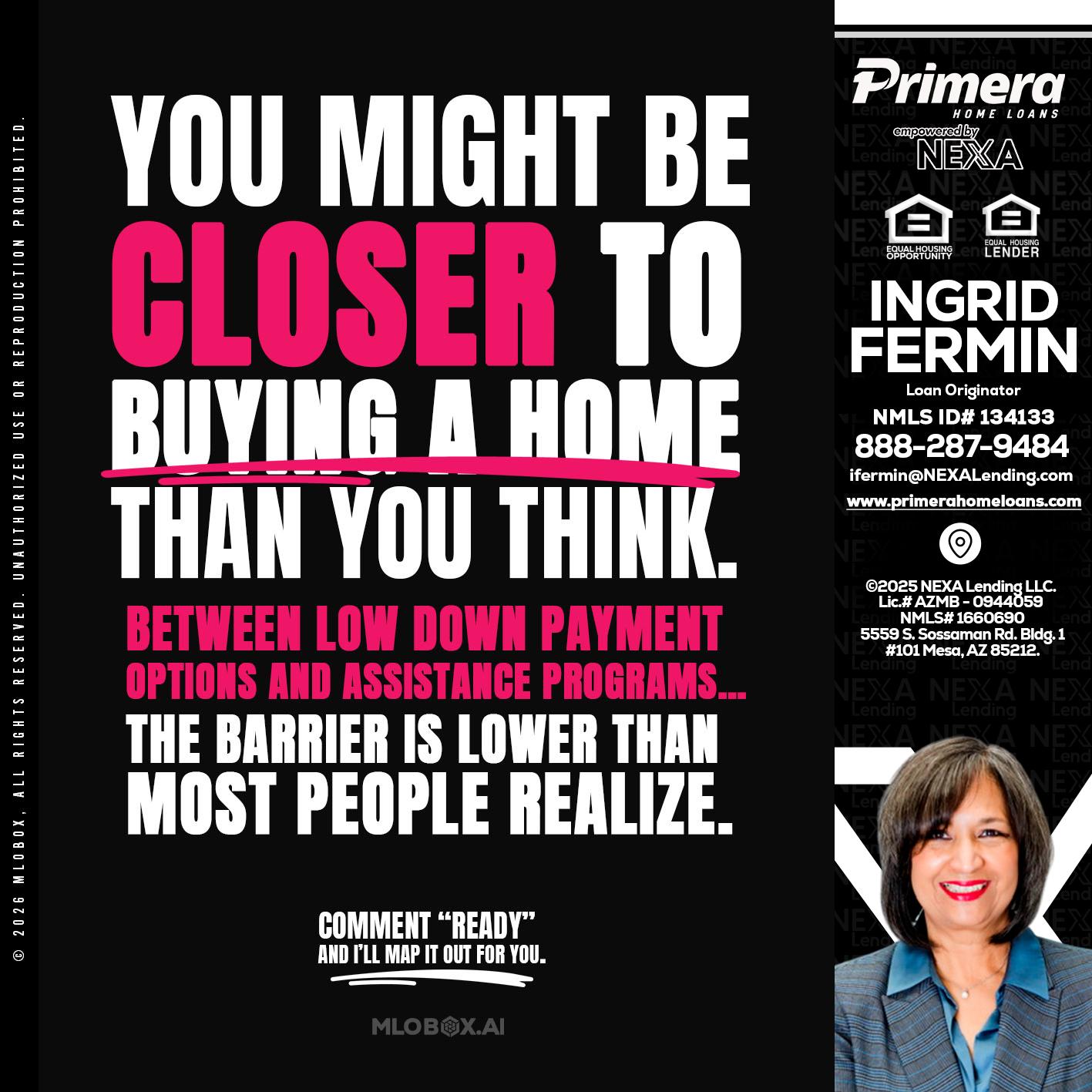 YOU MIGHT BE - Ingrid Fermin -Loan Originator