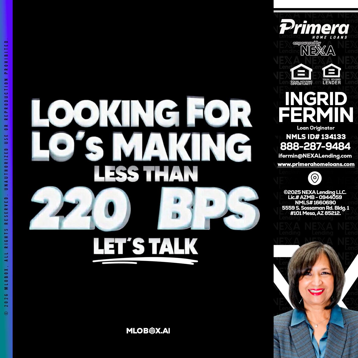 LOOKING FOR - Ingrid Fermin -Loan Originator