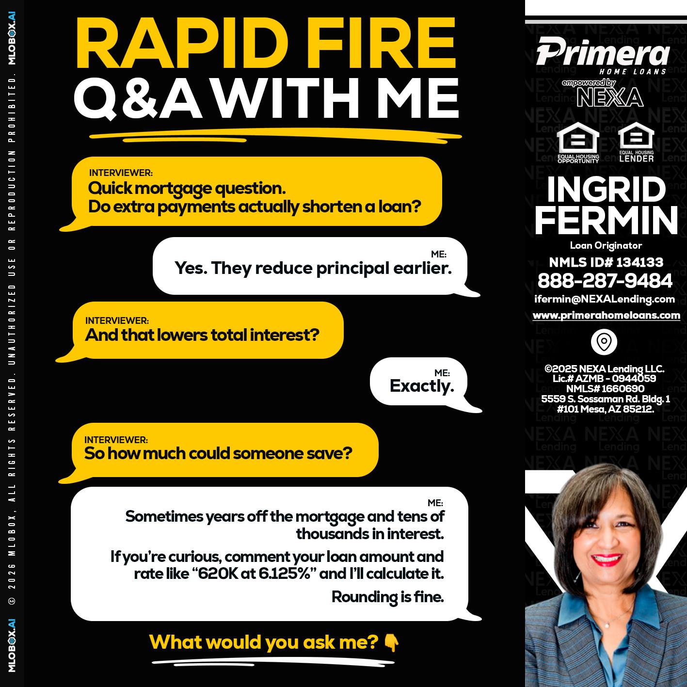 RAPID FIRE QA - Ingrid Fermin -Loan Originator