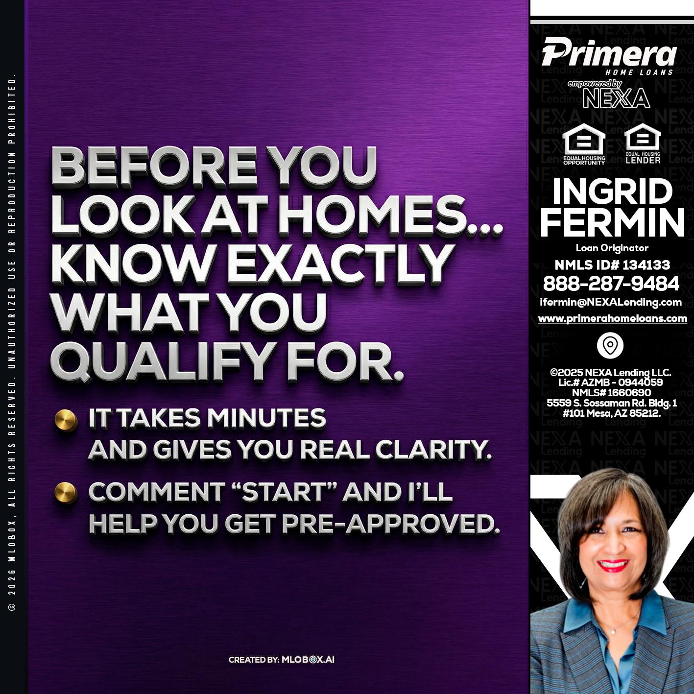 BEFORE YOU - Ingrid Fermin -Loan Originator