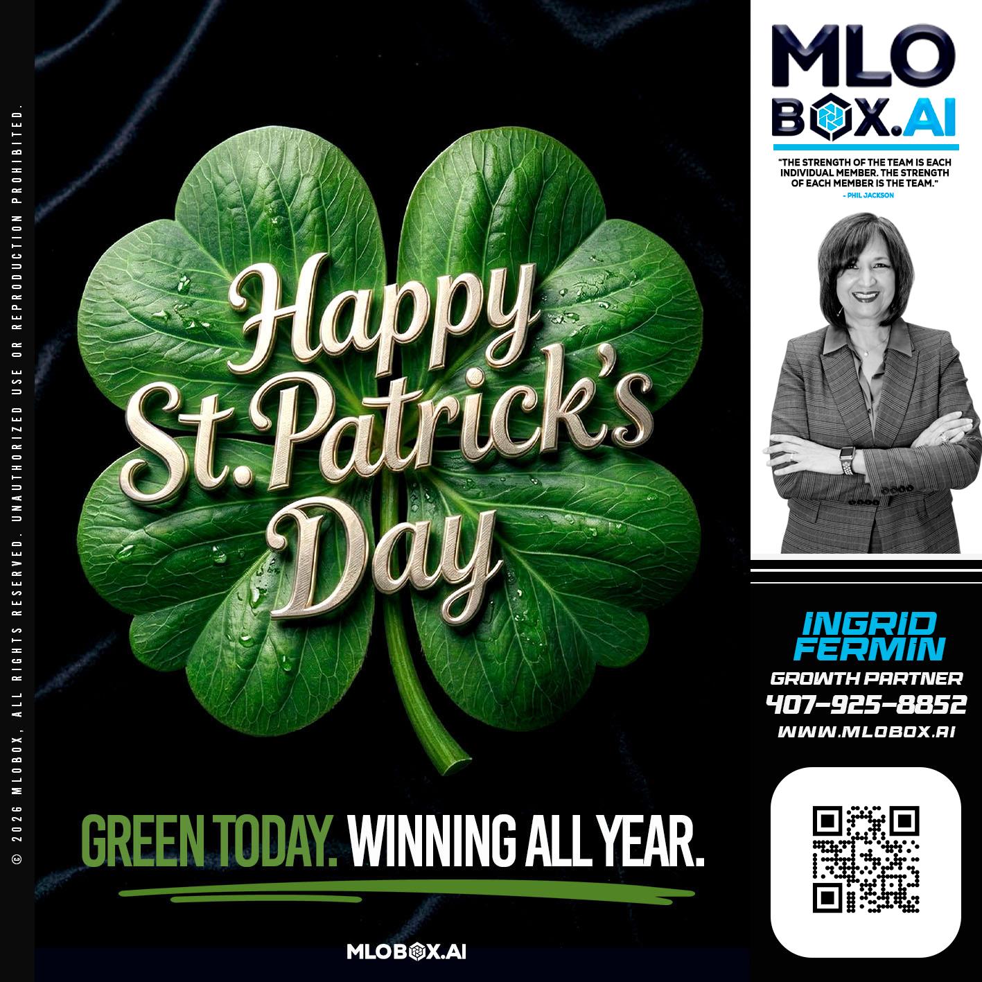 happy st Patricks day - Ingrid Fermin -Loan Originator