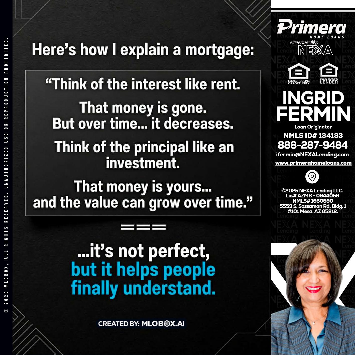 HERES NOW - Ingrid Fermin -Loan Originator