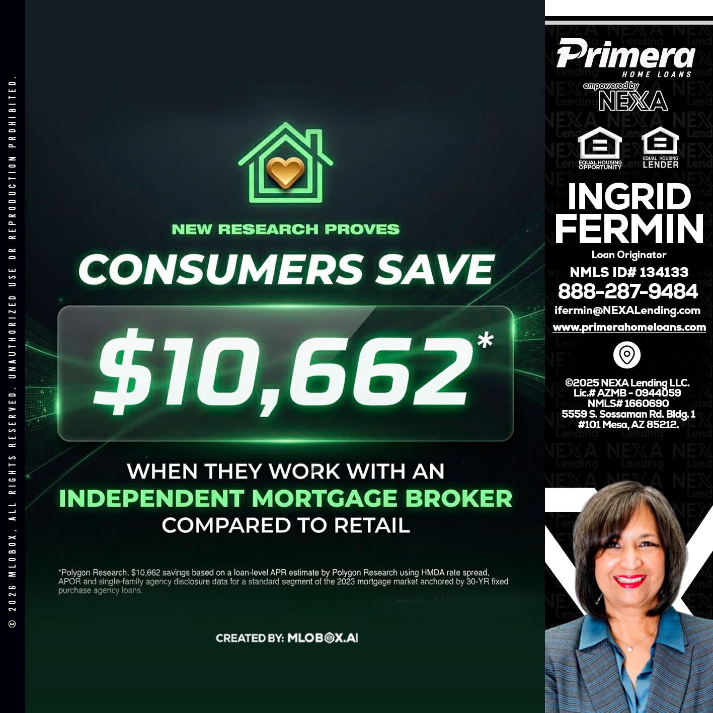 10,662 - Ingrid Fermin -Loan Originator