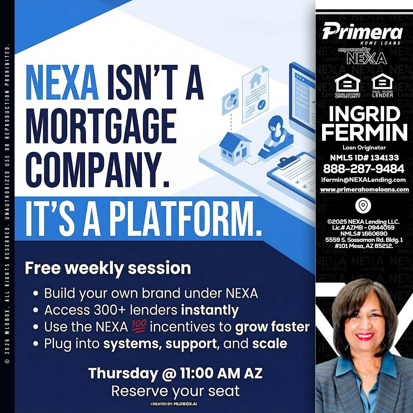 NEXA ISNT - Ingrid Fermin -Loan Originator