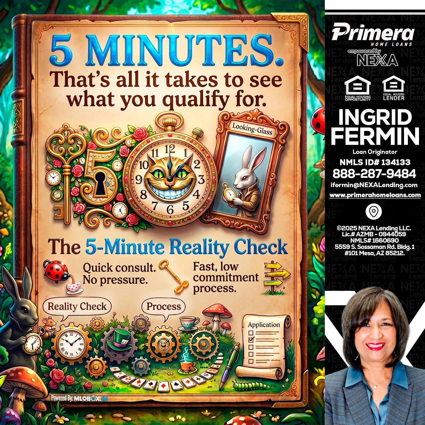 Reality Check! - Ingrid Fermin -Loan Originator