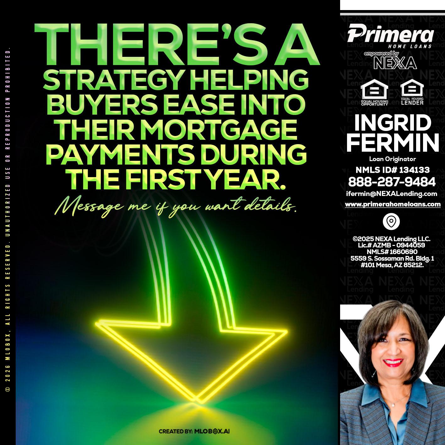 THERES A STATEGY - Ingrid Fermin -Loan Originator