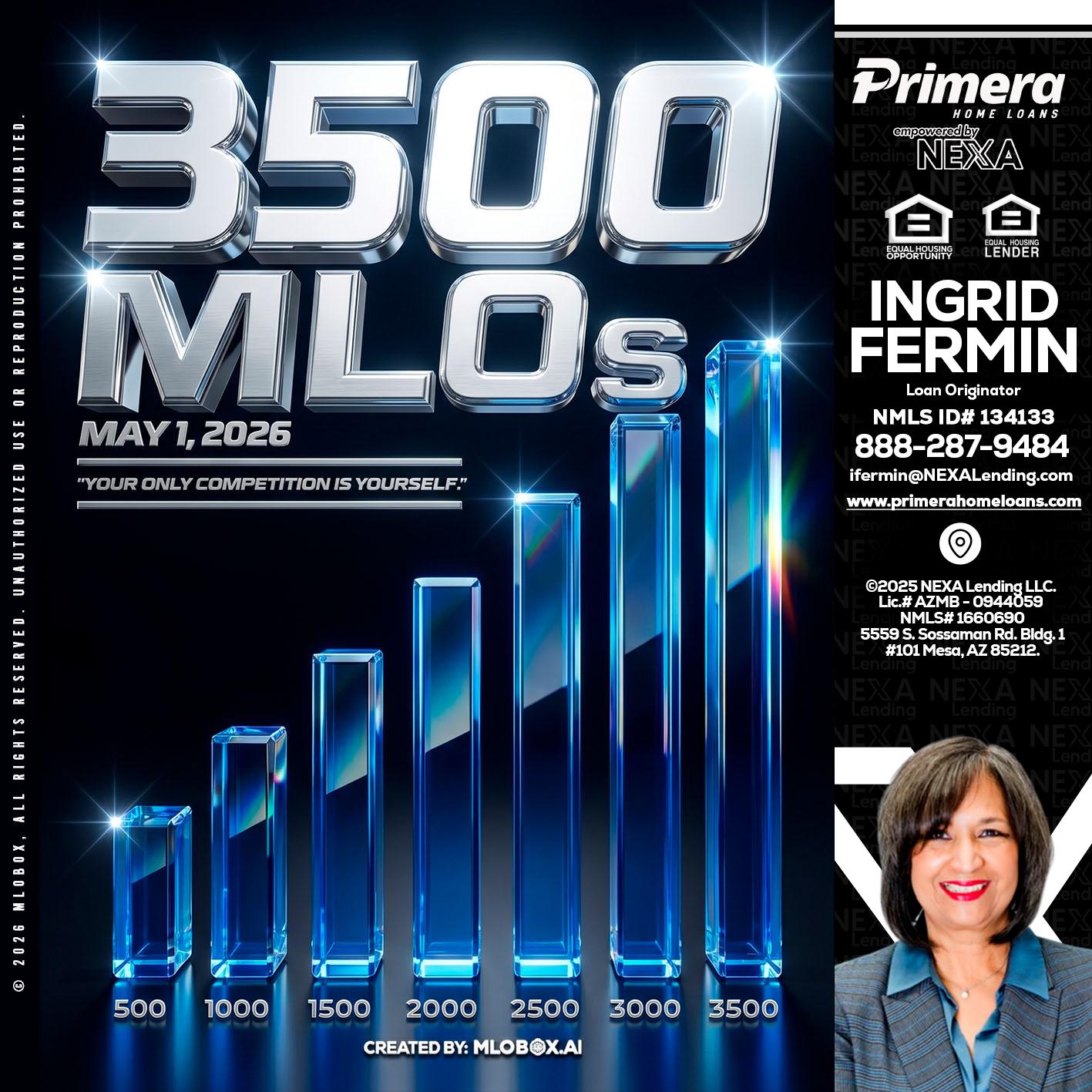 3500 MLOs - Ingrid Fermin -Loan Originator
