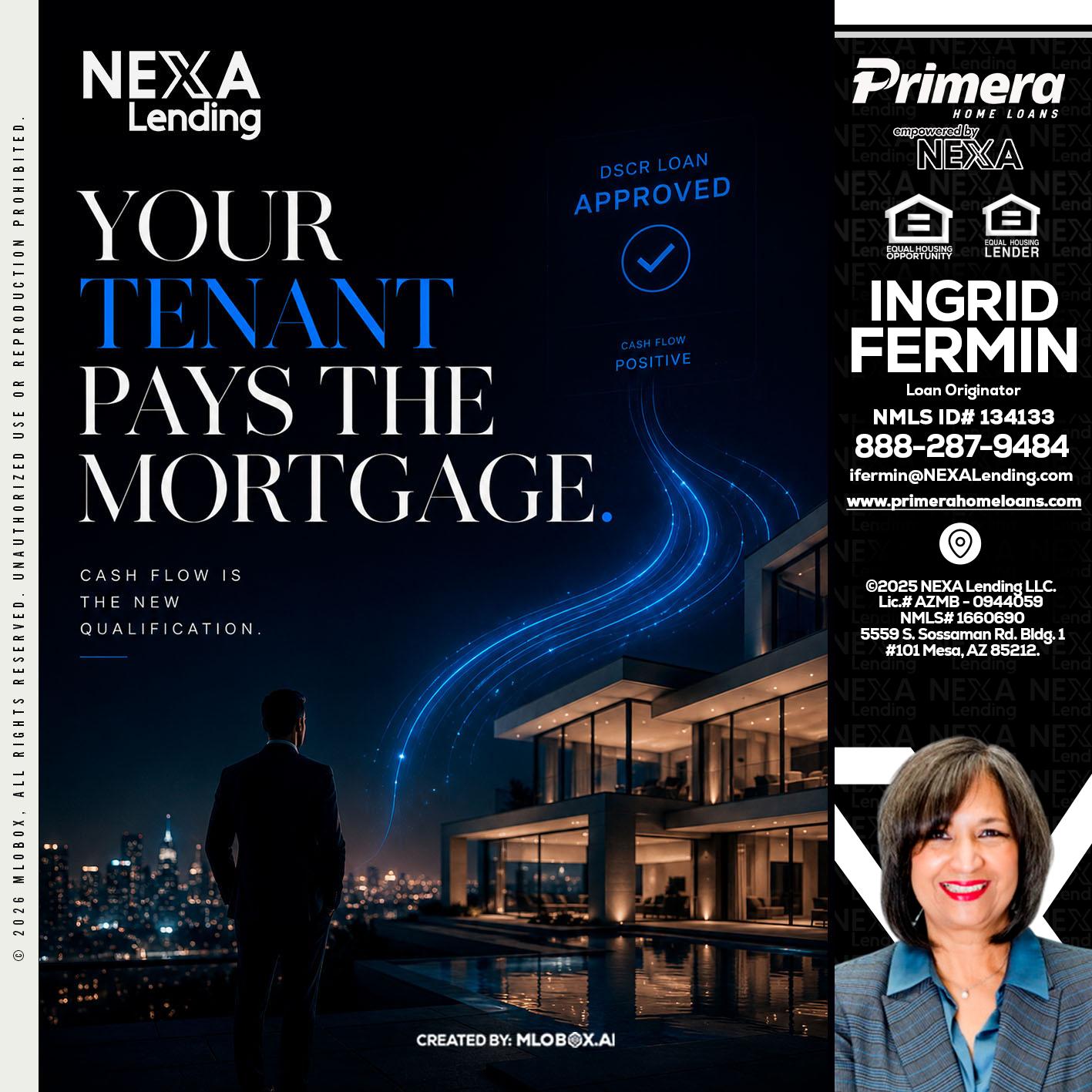 DSCR LOANS - Ingrid Fermin -Loan Originator