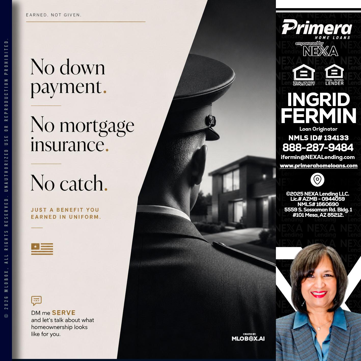 NO DOWN PAYMENT - Ingrid Fermin -Loan Originator