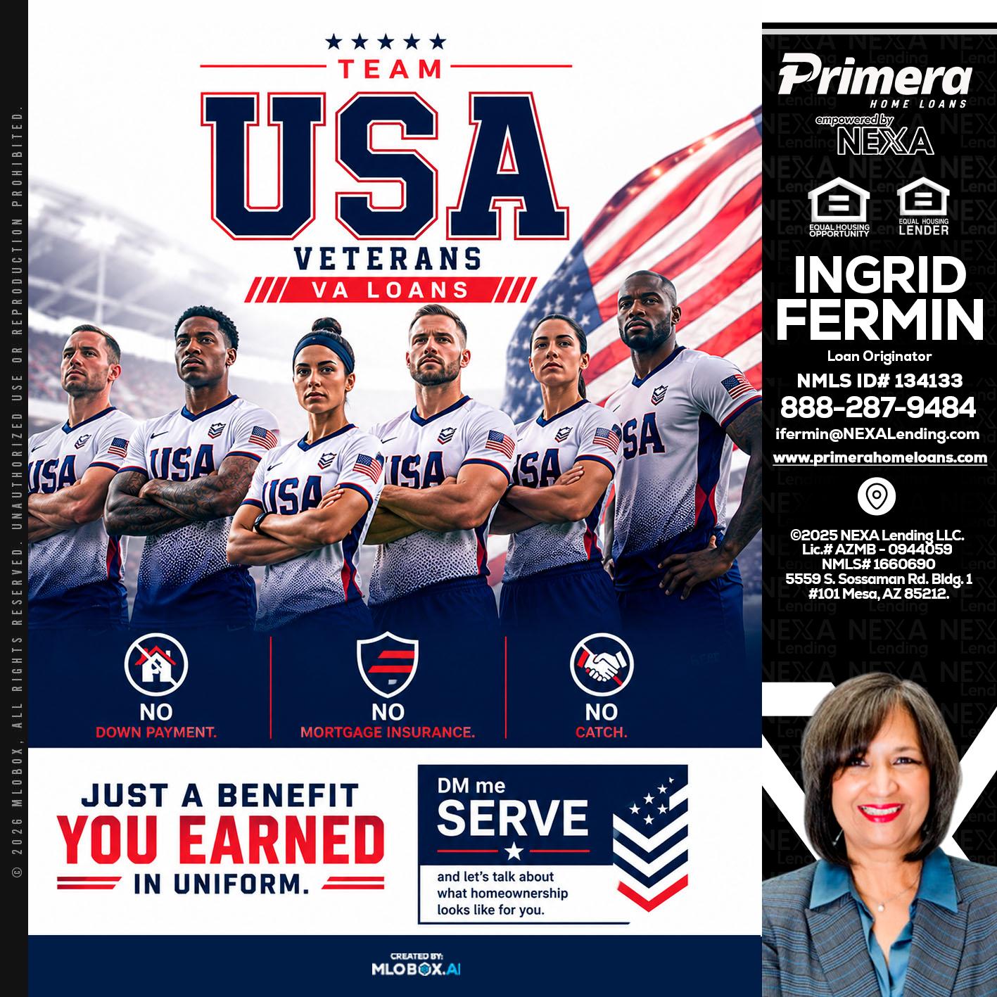 USA TEAM - Ingrid Fermin -Loan Originator