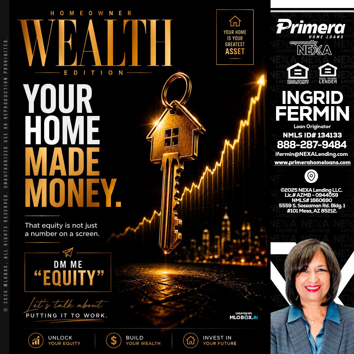YOUR HOME MADE - Ingrid Fermin -Loan Originator