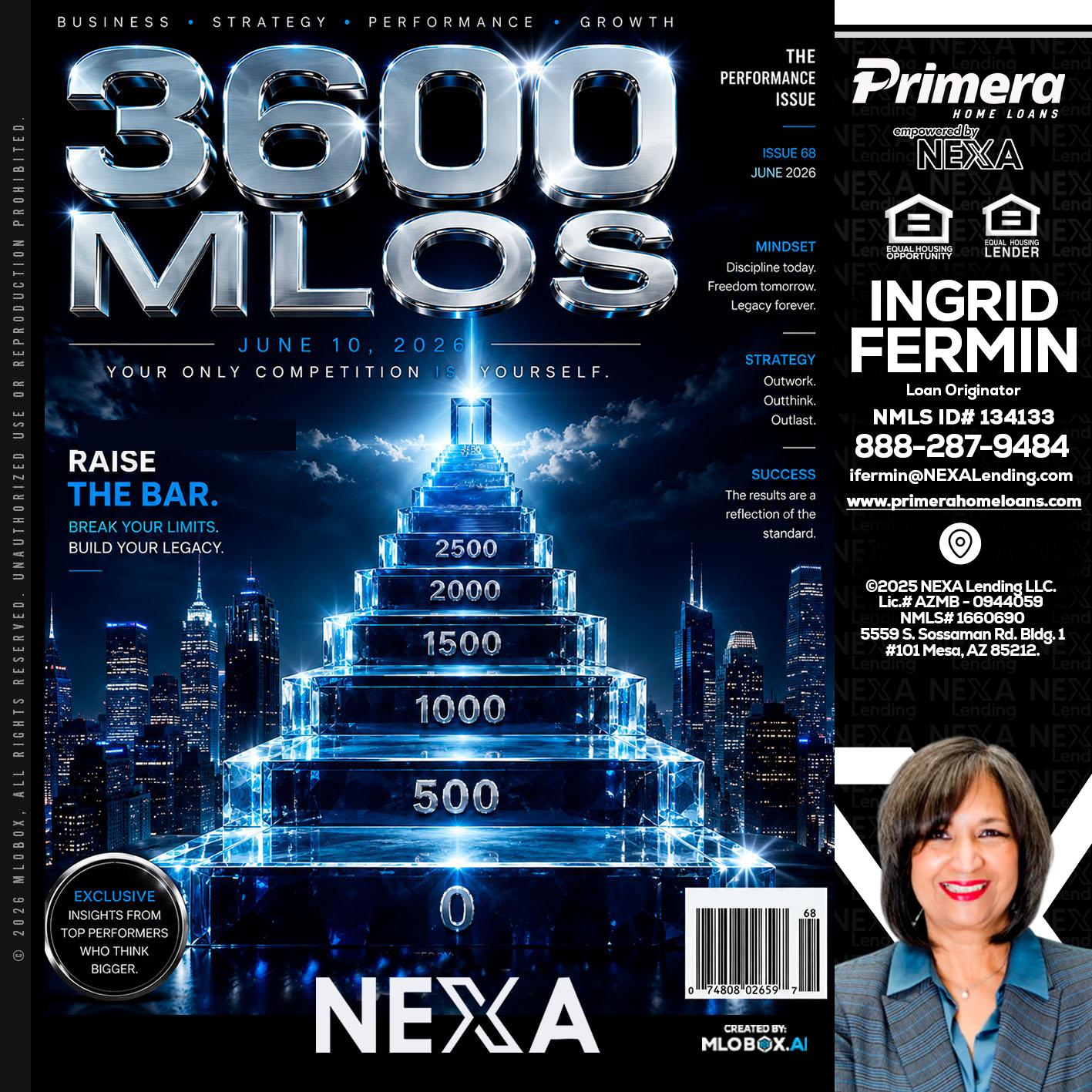 3600 MLOs - Ingrid Fermin -Loan Originator