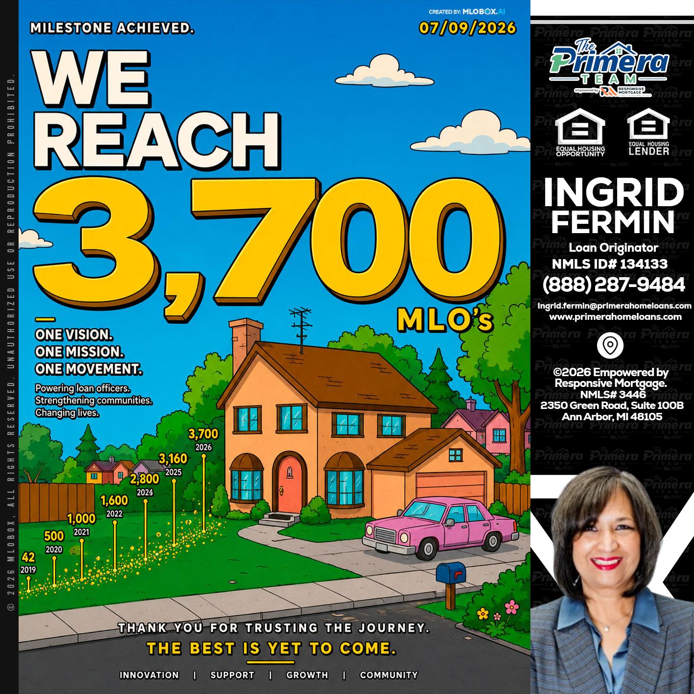 3,700 MLO's - Ingrid Fermin -Loan Originator