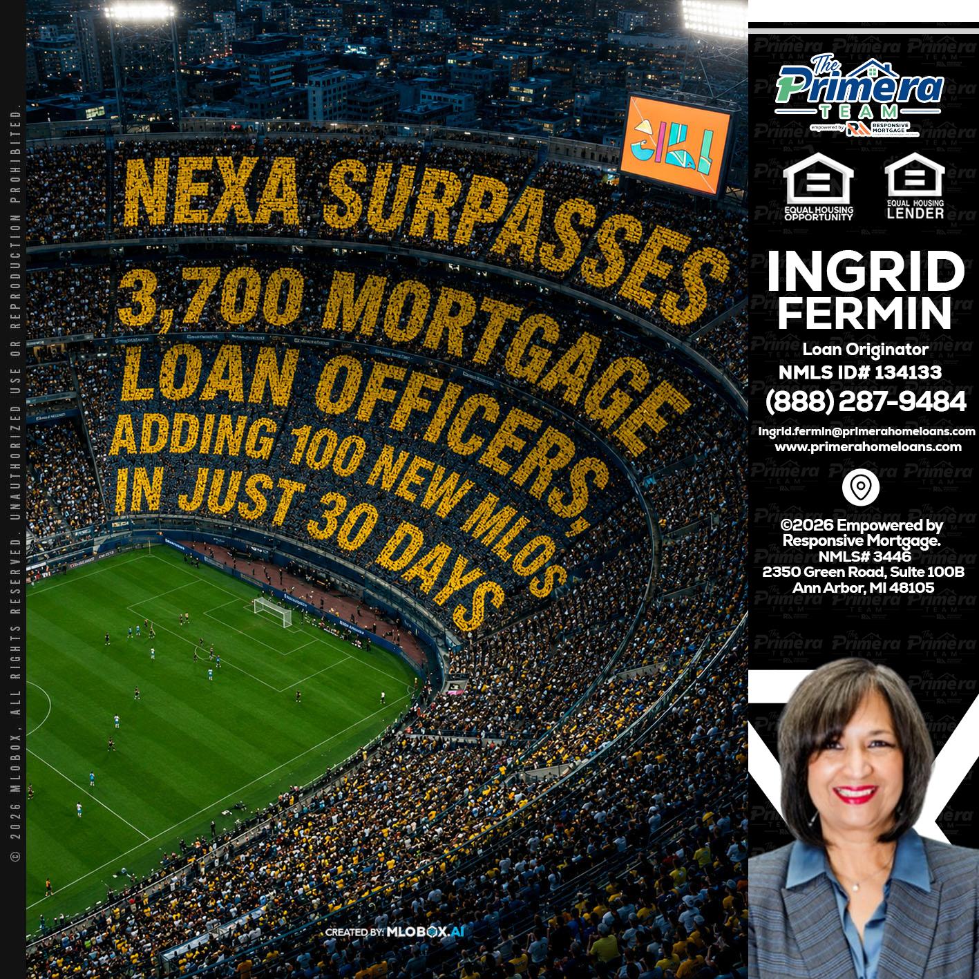 NEXA SURPASSES - Ingrid Fermin -Loan Originator
