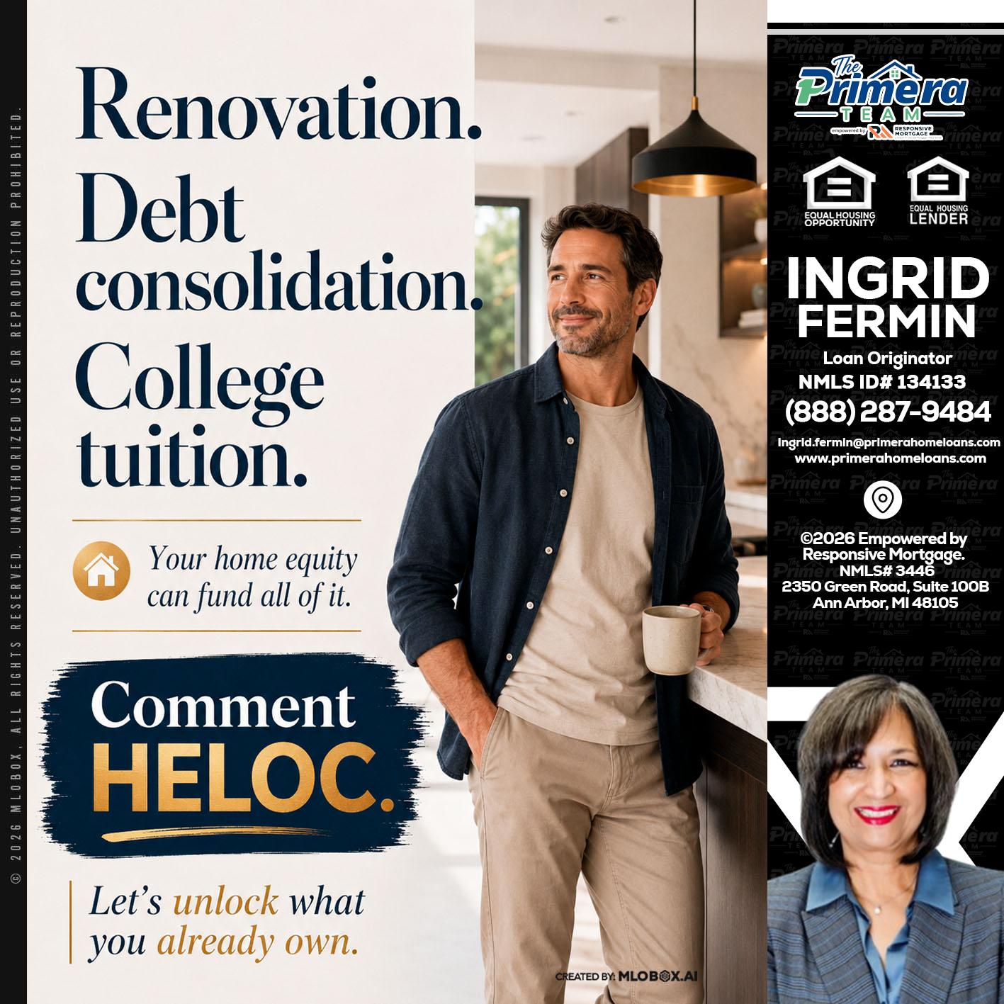 RENOVATION DEBT - Ingrid Fermin -Loan Originator