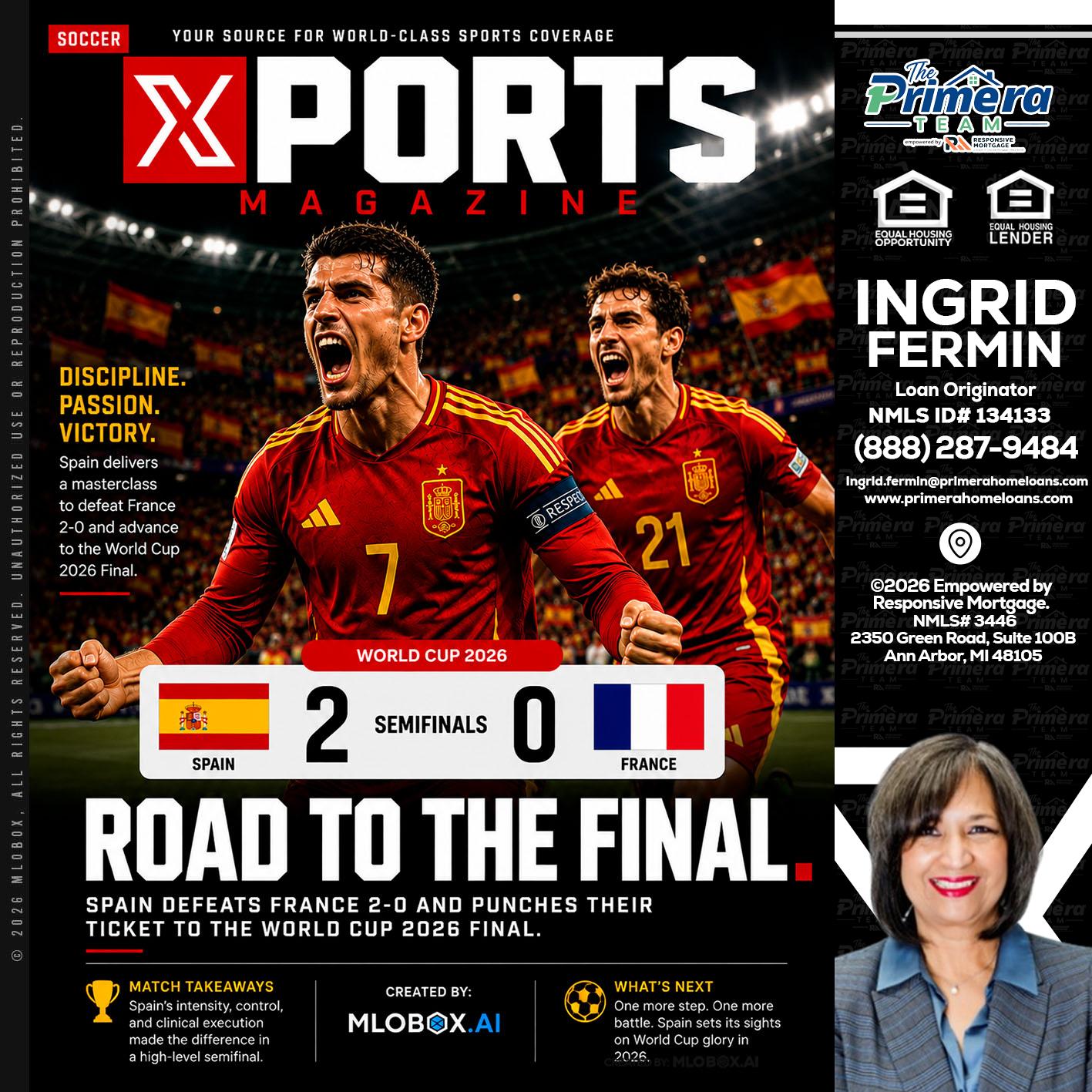 XPORTS WORLD CUP 2026 - Ingrid Fermin -Loan Originator