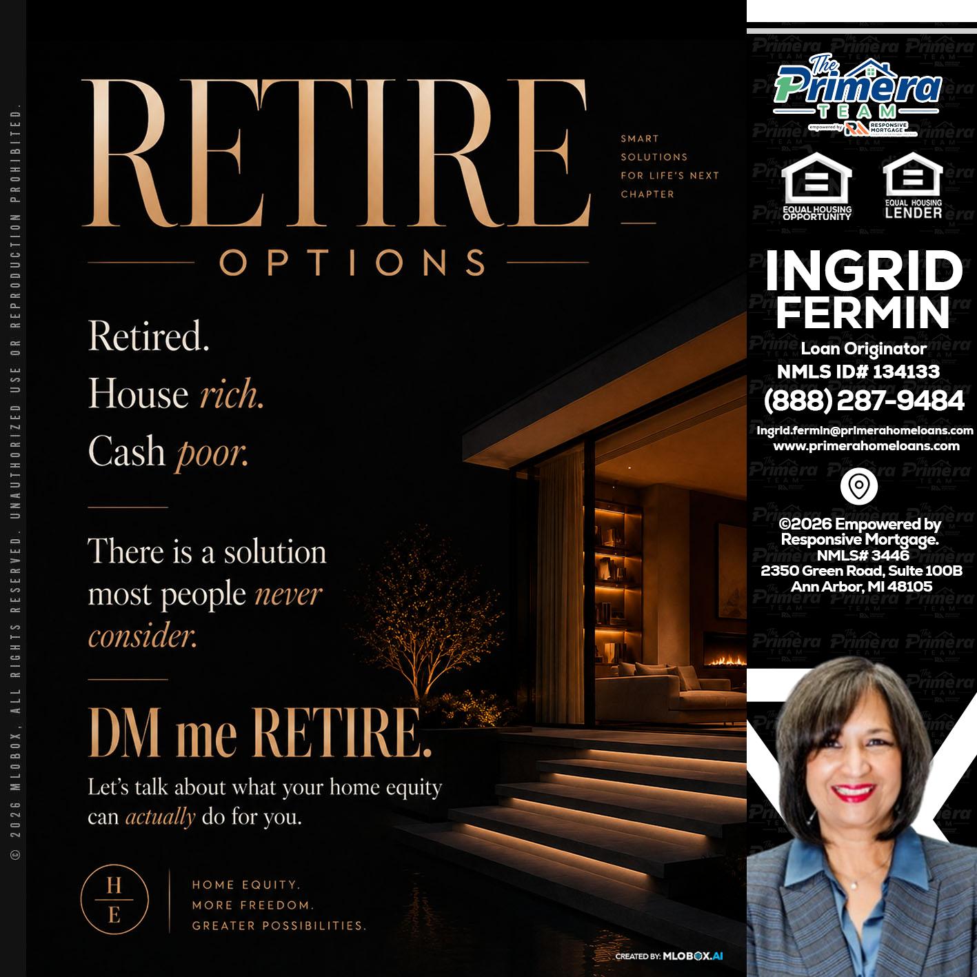 RETIRE LOANS - Ingrid Fermin -Loan Originator