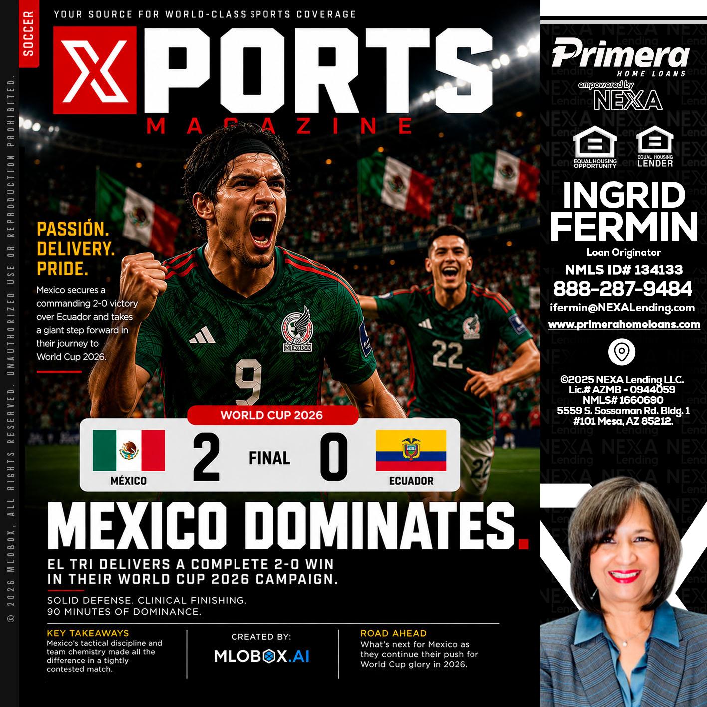 XPORTS MEX 2-0 ECUADOR - Ingrid Fermin -Loan Originator