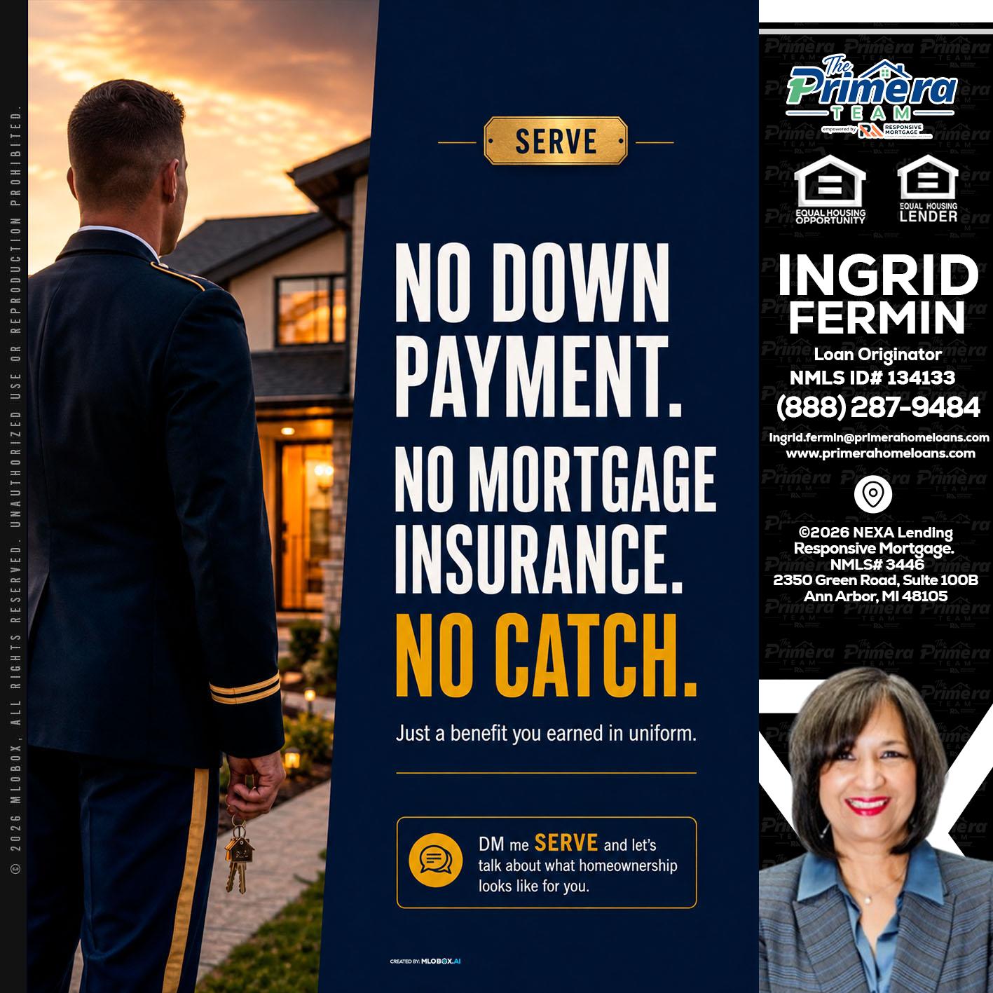 NO DOWN PAYMENT - Ingrid Fermin -Loan Originator