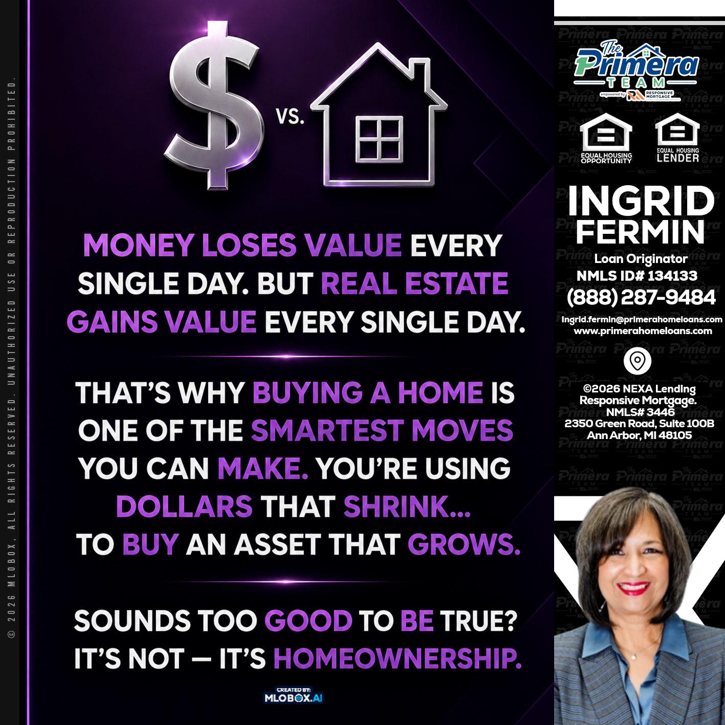 MONEY LOSES - Ingrid Fermin -Loan Originator