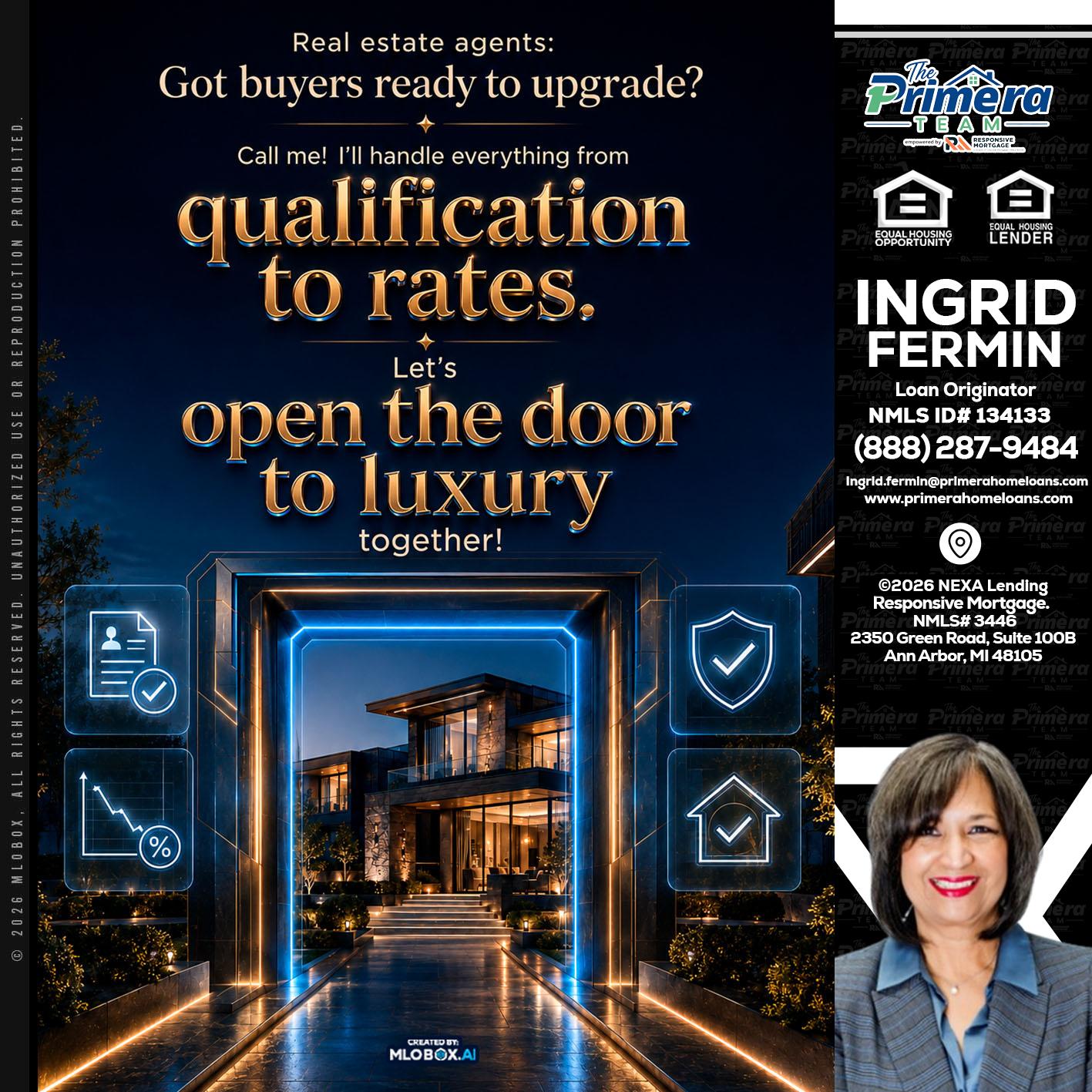 QUALIFICATION TO RATES - Ingrid Fermin -Loan Originator