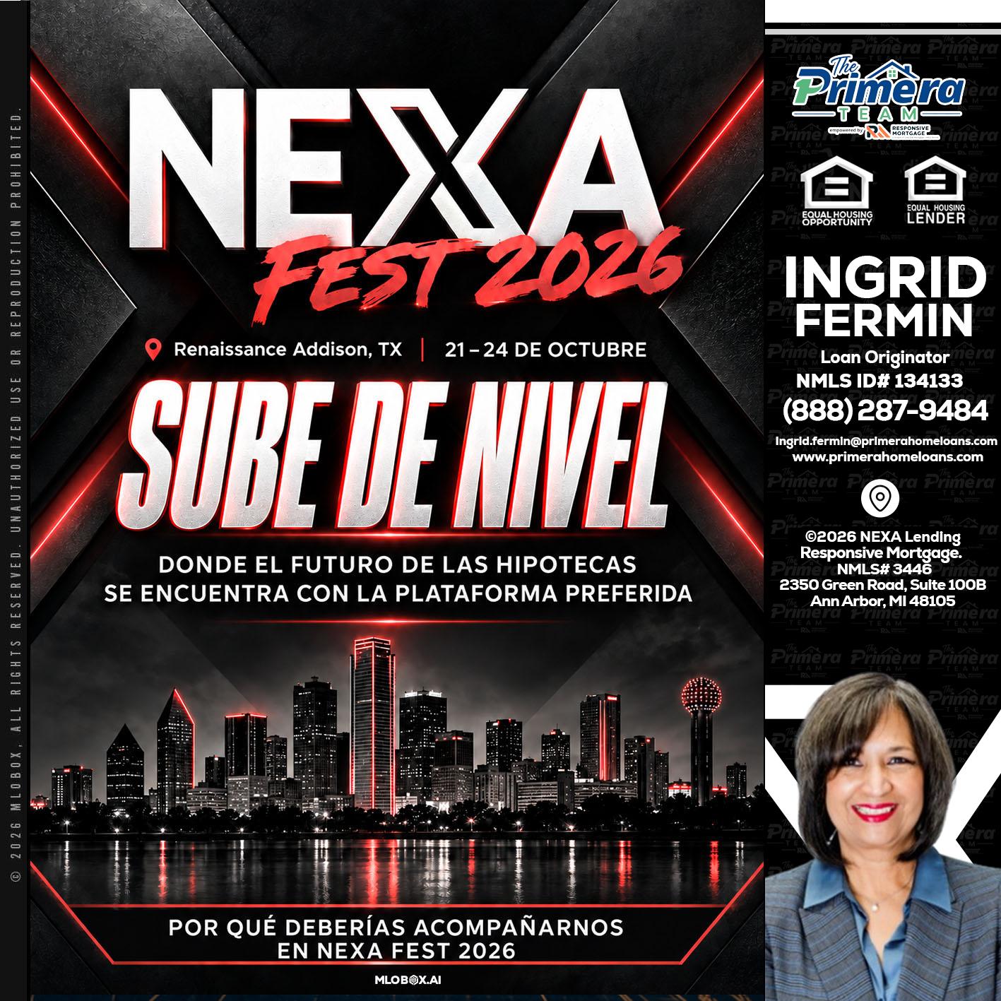 NEXA fest 2026 - Ingrid Fermin -Loan Originator