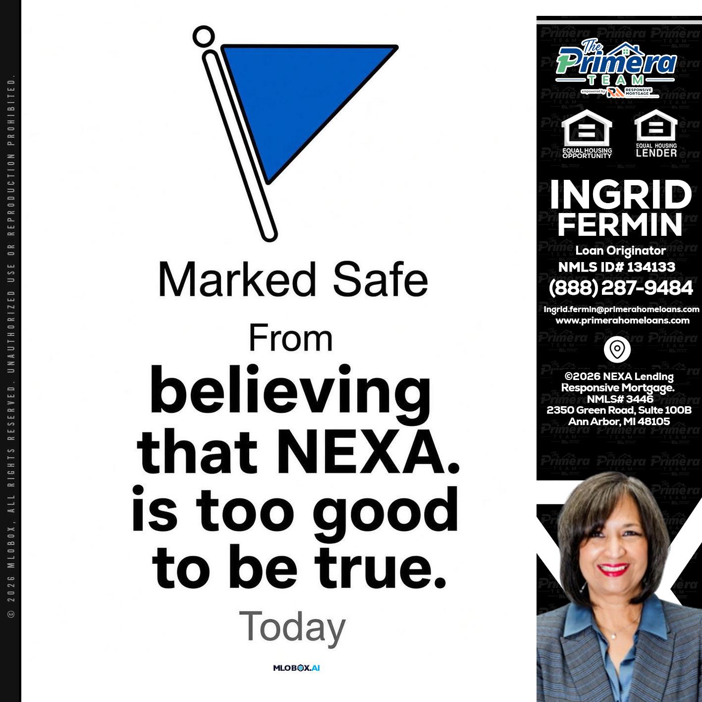 MARKED SAFE - Ingrid Fermin -Loan Originator