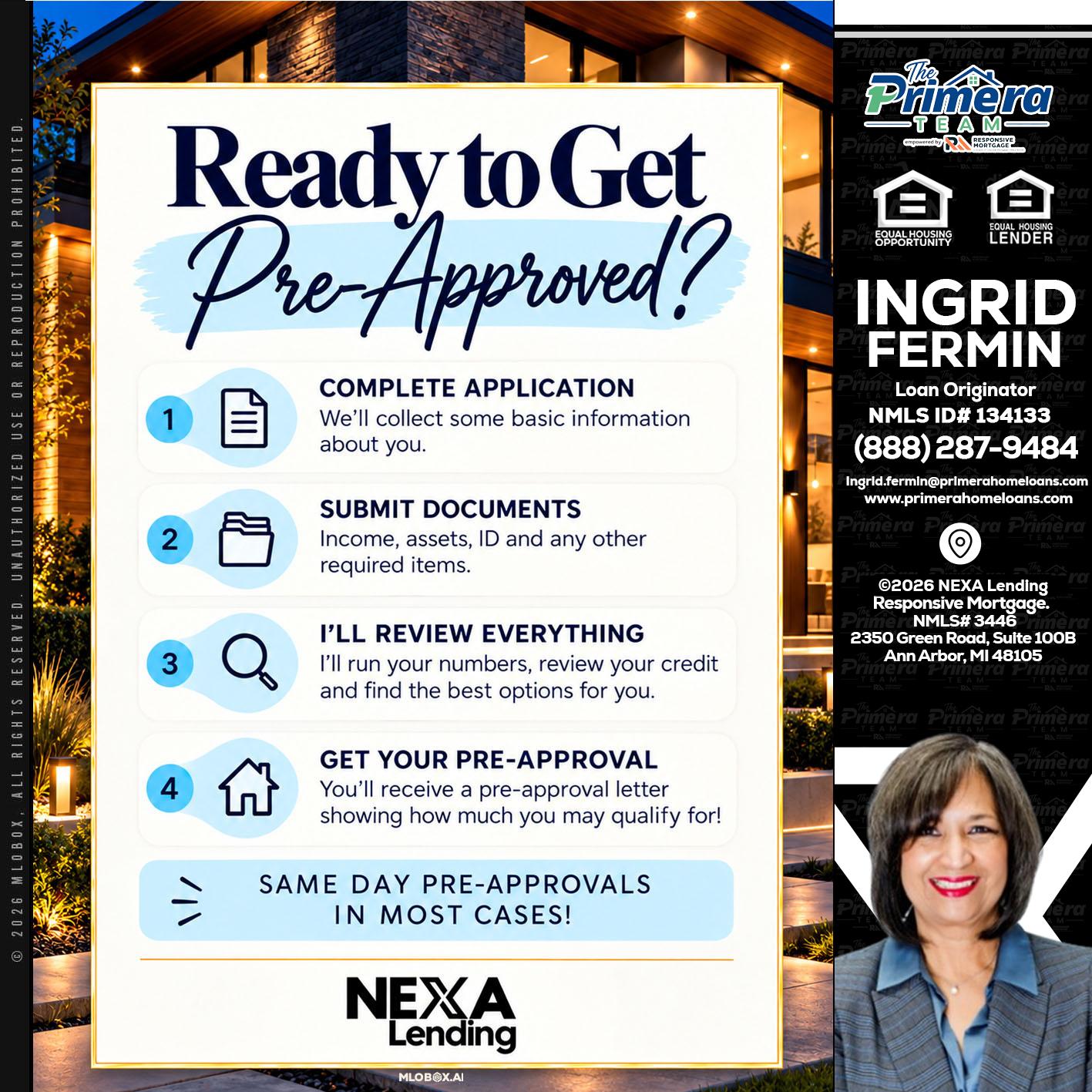ready to get - Ingrid Fermin -Loan Originator